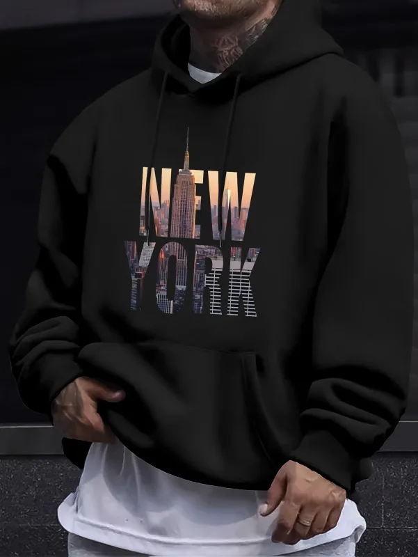 Men's Casual Hooded Sweatshirt - Spring/autumn Style - Youthful & Stylish