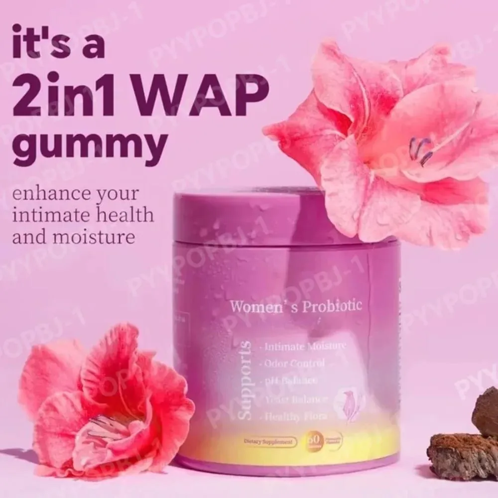 Women’s Probiotic Gummies with Prebiotics Pineapple Flavor Vegan Daily Supplement Digestive Friendly Formula 60 Count — image 2