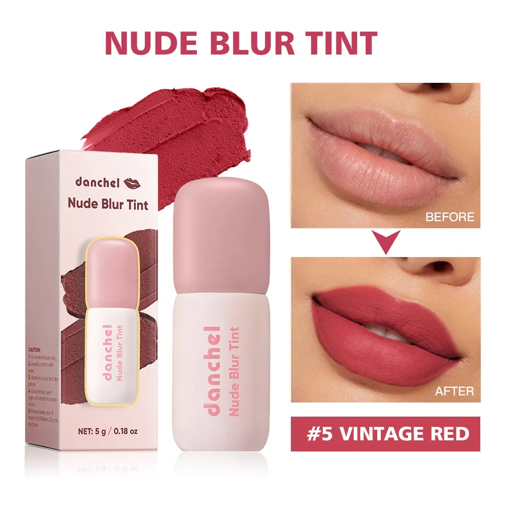 3 Pcs Christmas Lip Set Lip Volumizer Serum & Nude Blur Lip Tint Moisturizing Plumping Long Lasting Matte Lip Makeup Holiday Kit — image 6