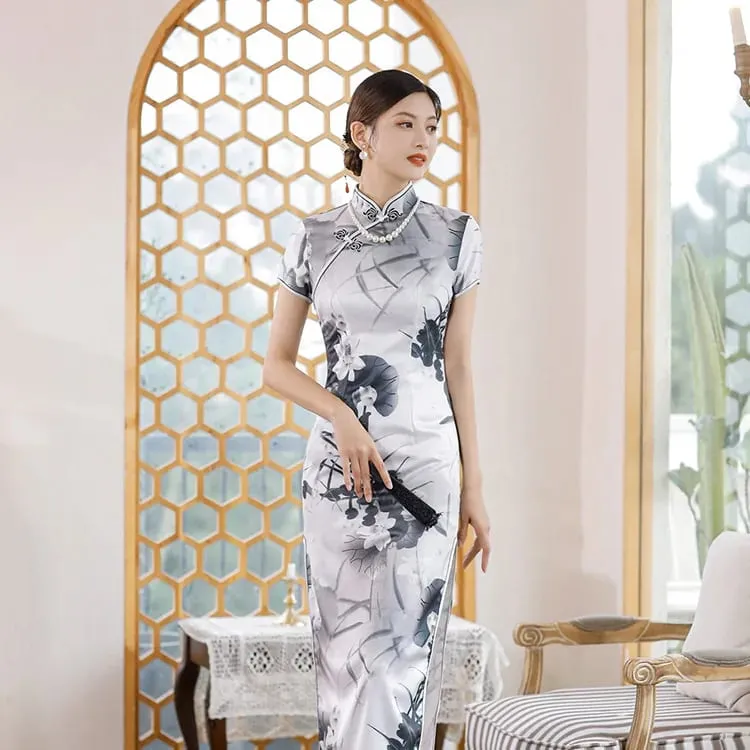 Roupas de moda festa vintage casual verão elegante tradicional chinês roupas cheongsams vestido chinês qipao estilo étnico — image 25