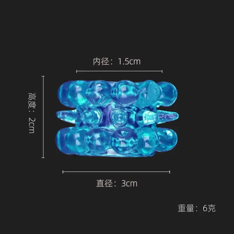 Men's Semen Locking Ring Physical Time-controlling Particle Penis Ring Sex Toy — image 3