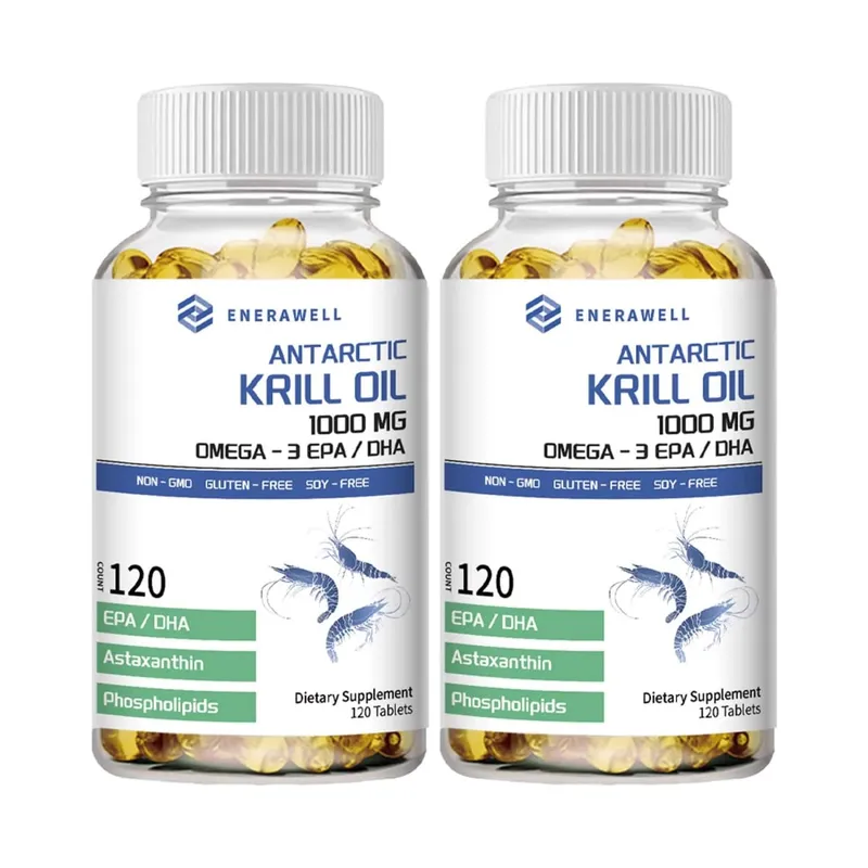 Antarctic Krill Oil 1000 mg Capsules | 3X Strength Natural Source of Omega-3 EPA DHA with Astaxanthin Supplement