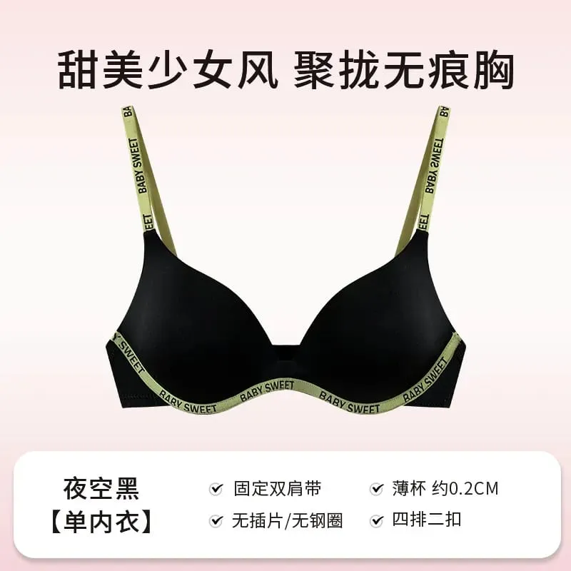 Seamless Wirefree Bra For Young Girls Light Padding Push Up Effect Bralette Set Pure Style Comfort Underwear Teens Lingerie AU — image 8