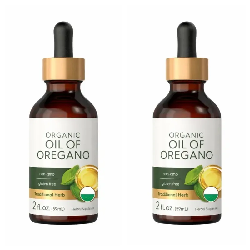 Óleo orgânico de orégano líquido gotas vegan suplemento de ervas saúde não-gmo sem glúten suporte nutricional diário 60ml por garrafa — image 9