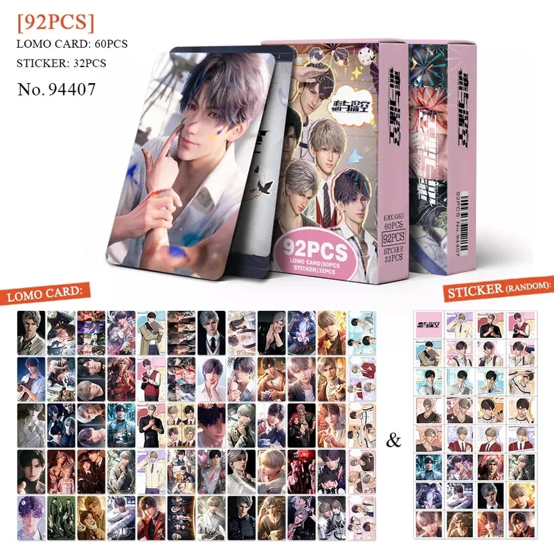 Tarjeta postal de Anime Attack on Titan Lomo, juguete Haikyuu boticario diarios Honkai Star Rail, tarjetas de colección con pegatinas de regalo — image 15