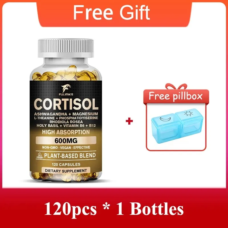 Premium Cortisol Capsules with Ashwagandha Rhodiola Support Cortisol Reducer Relaxation Maintain Calm Weight Loss & Adrenal — image 4