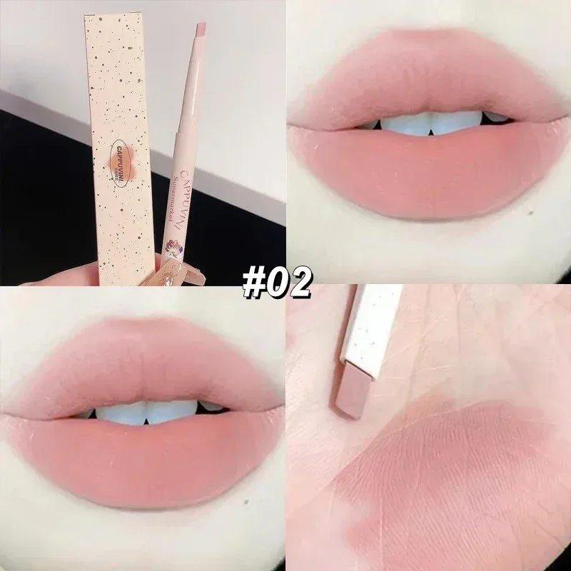 Velvet Matte Nude Pink Lipstick Pencil Outline Lip Lipliner Crayon Waterproof Long-lasting Color Lip Liner Smooth Natural Makeup — image 9