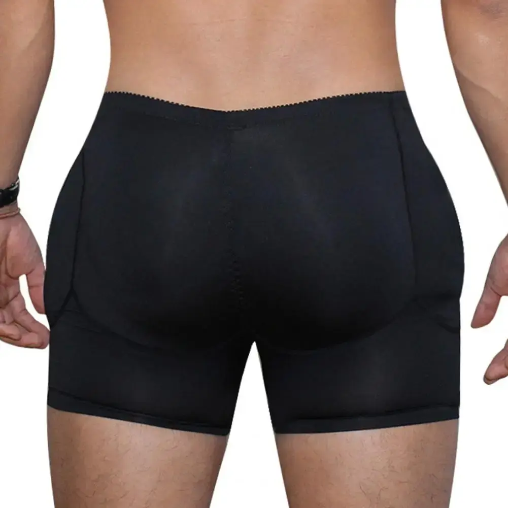 Sexy falso bunda acolchoada boxers homens cuecas almofada de enchimento shapewear bunda grossa levantada natural boxers roupa interior levantador de bunda — image 10