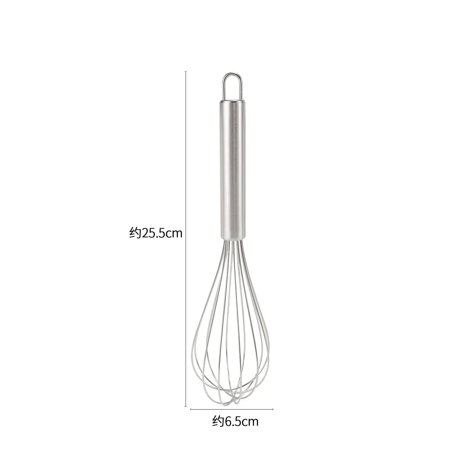 Hot Sale Premium Stainless Steel Manual Egg Beater 6‑Wire Balloon Whisk for Kitchen Baking Mixing 8‑10‑12 Inch Available