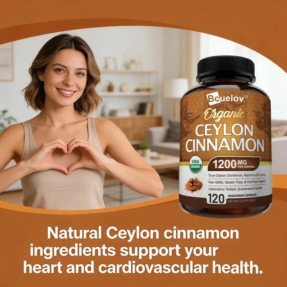 Ceylon Cinnamon 1200Mg Per Serving 120 Capsules - Healthy Blood Sugar Support Joint Support Antioxidant — image 5