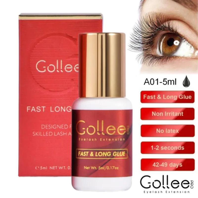 Gollee For Master of Eyelash Grafting 0.5s Fast Drying Retention 6-8 Week Eyelash Extension Glue Waterproof Max Bonding