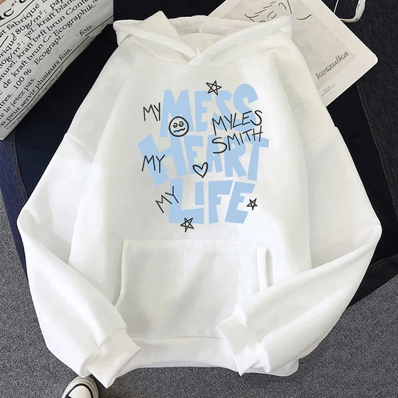 Myles Smith My Mess Tour Hoodies High Street with Hooded Long Sleeve Sweatshirts Hip Hop Unisex Casual Popular Trends Clothing — image 5