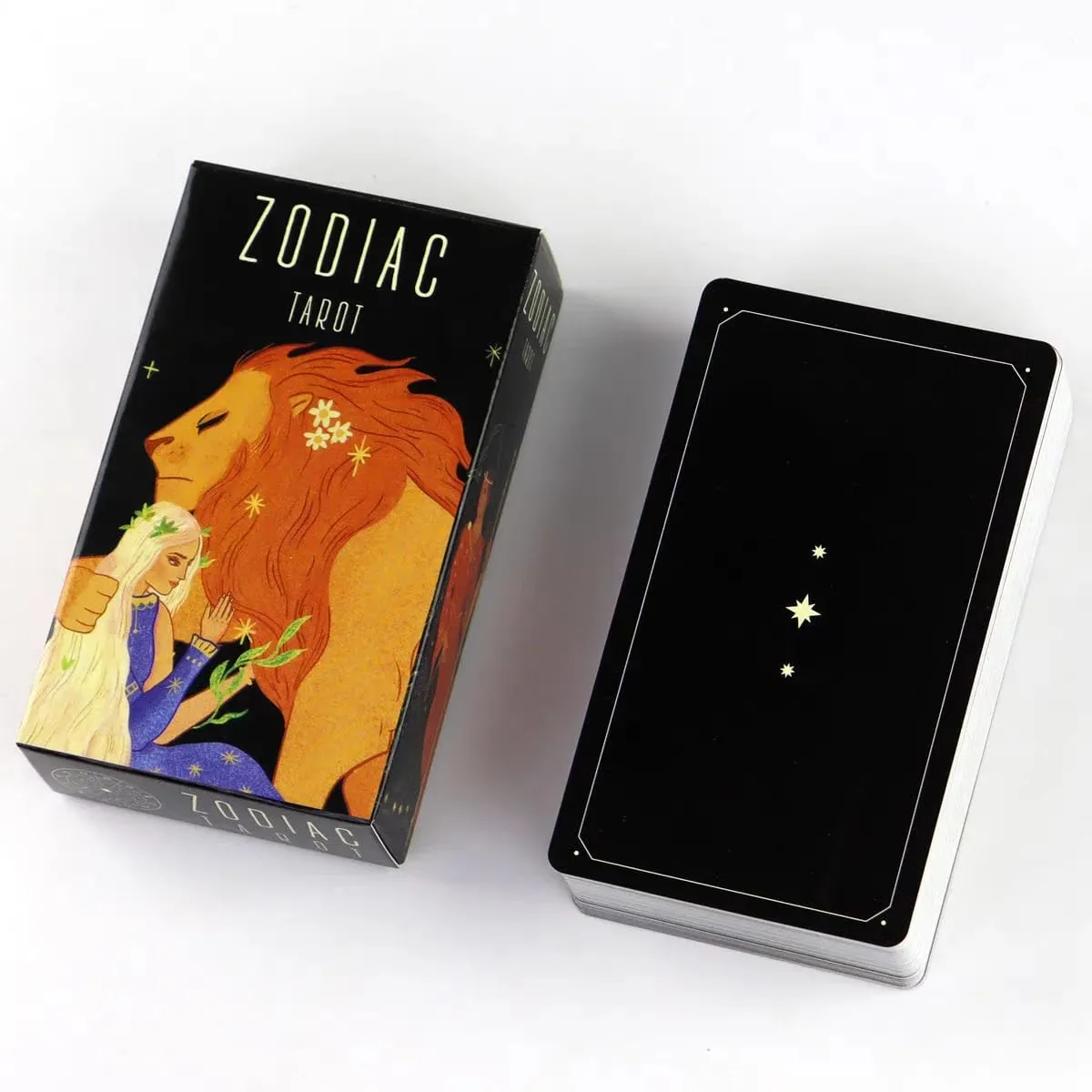 Zodiac Tarot Cards 78 PCS Astrology Constellation Star Sign Tarot Deck Divination Horoscope Star Fortune Telling Oracle Gift