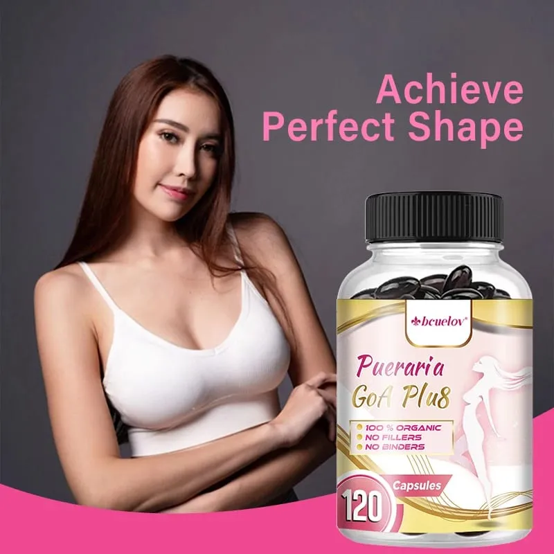 Pueraria Mirifica Capsules 500mg Help Breasts Firm Elastic & Curves Estrogen Balance Menopause Support & Skin Nourishment — image 2