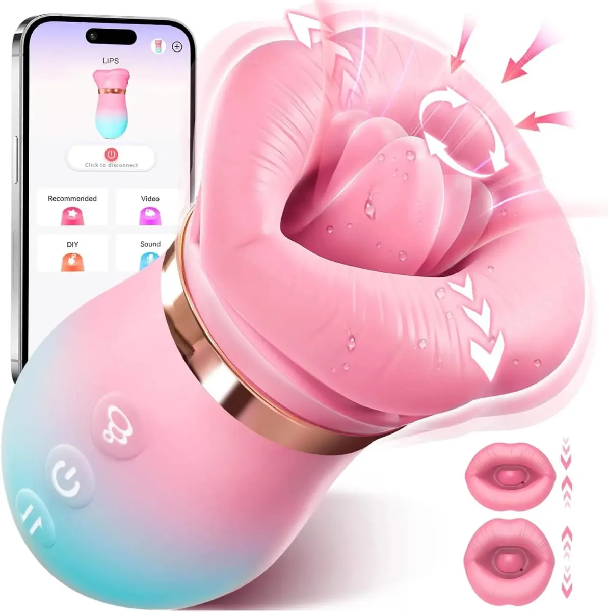 Kontrol ng APP Pagsipsip Vibrator Dila Pagdila Sucker Babae Oral Clitoris Nipple Stimulator Vibrating Vacuum Sex Toys para sa Mag-asawa — image 1
