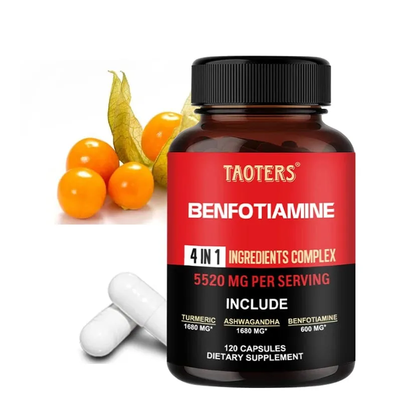 600 Mg Benfotiamine Capsules - Tumutulong sa Pagpapanatili ng Malusog na Metabolismo ng Glucose at Sinusuportahan ang Mga Supplement sa Kalusugan ng Nervous System — image 1