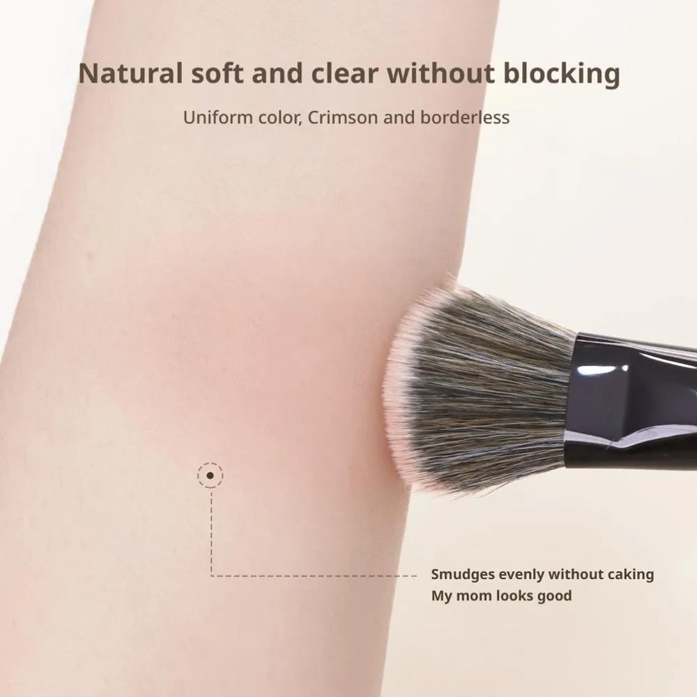 Powder blusher brush on slope Cream Liquid Blush Makeup Brushes Flat Small Precise Blush Brush Makeup Tools — image 5