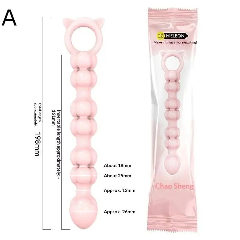 S-grânulos macio anal plug ânus brinquedos grandes bolas de silicone g-ponto estimulante butt plug adulto sexo casal sexy