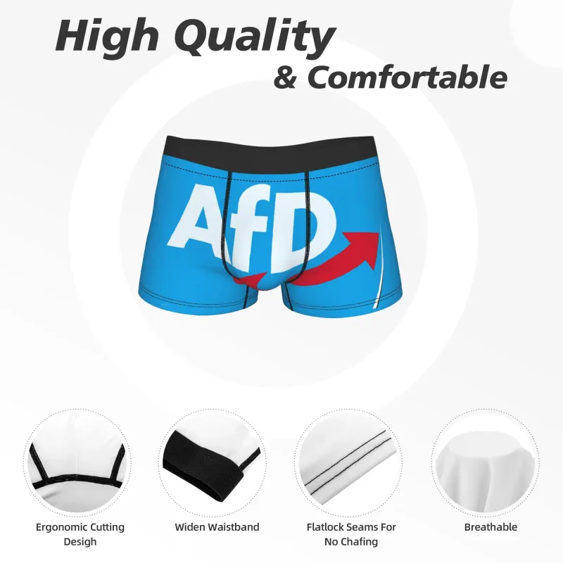 Alternativa afd alemanha shorts cuecas de alta qualidade homem novidade boxershorts impressão plus size calcinha — image 5
