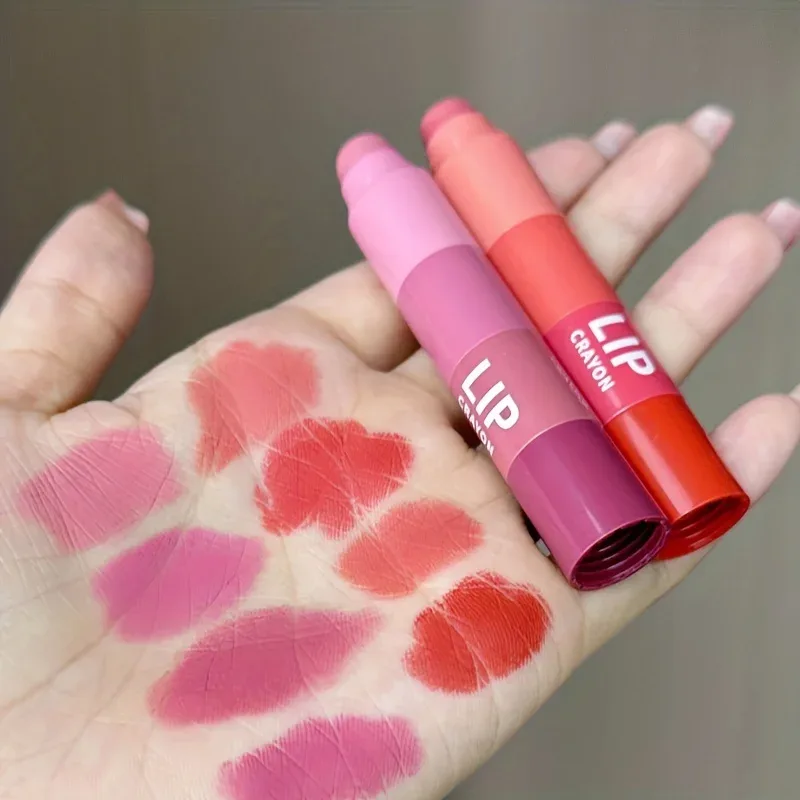 Herorange Mini Bullet Lipstick Four Colors DIY Gradient Matte High Pigment Long Lasting Transfer Proof Portable Lip Makeup