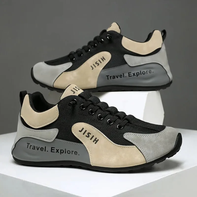 Men's Laced Casual Sport Shoes Outdoor Walking Running Shoes - Lightweight Breathable Basketball Exercise Sneakers — image 5