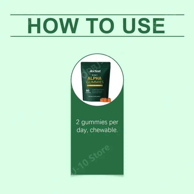 Gomas Shilajit 10 em 1 4000 mg com extrato de raiz de Ashwagandha 60 gomas Suplemento de bem-estar e suporte energético para adultos — image 7