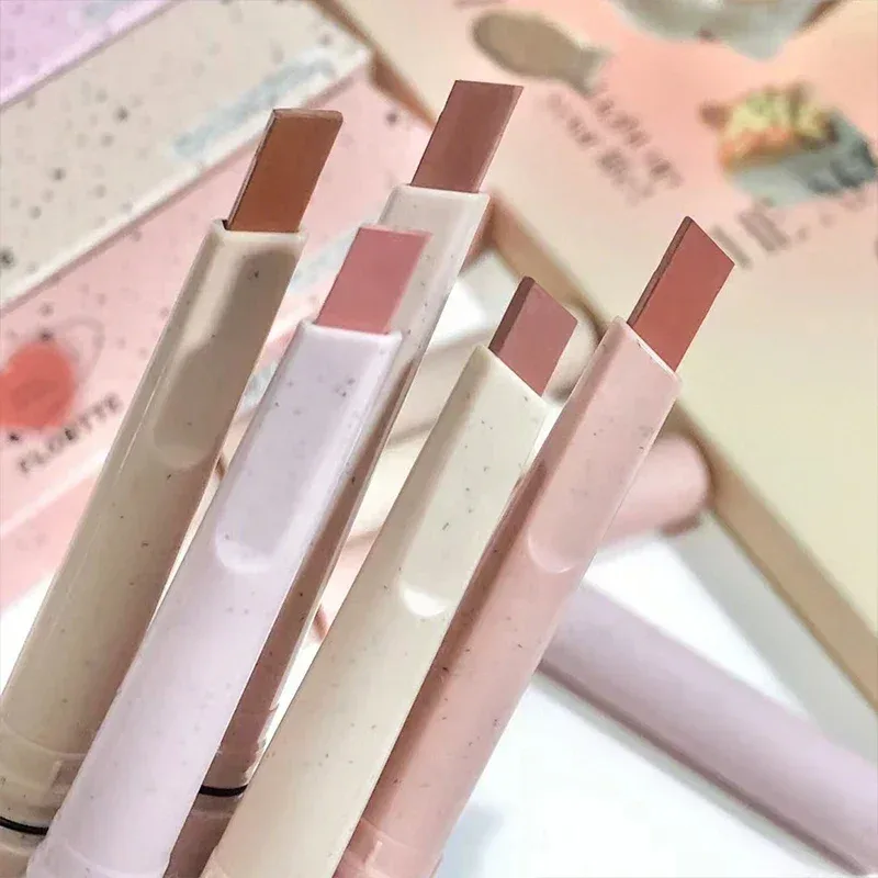 Velvet Matte Nude Pink Lipstick Pencil Outline Lip Lipliner Crayon Waterproof Long-lasting Color Lip Liner Smooth Natural Makeup — image 5