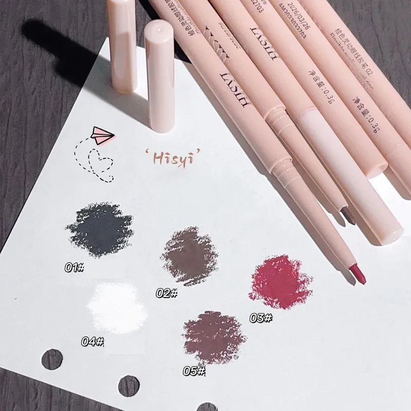 Matte Red Brown Eyeliner Gel Pen Ultra-thin Long Lasting Quick Dry Smooth Colorful Eye Shadow Lying Silkworm Pen Makeup Cosmetic — image 7