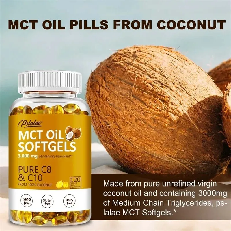 MCT Oil Softgels - Supports Energy Focus and Mental Clarity Weight Management Improves Digestion Brain Supplement — image 4