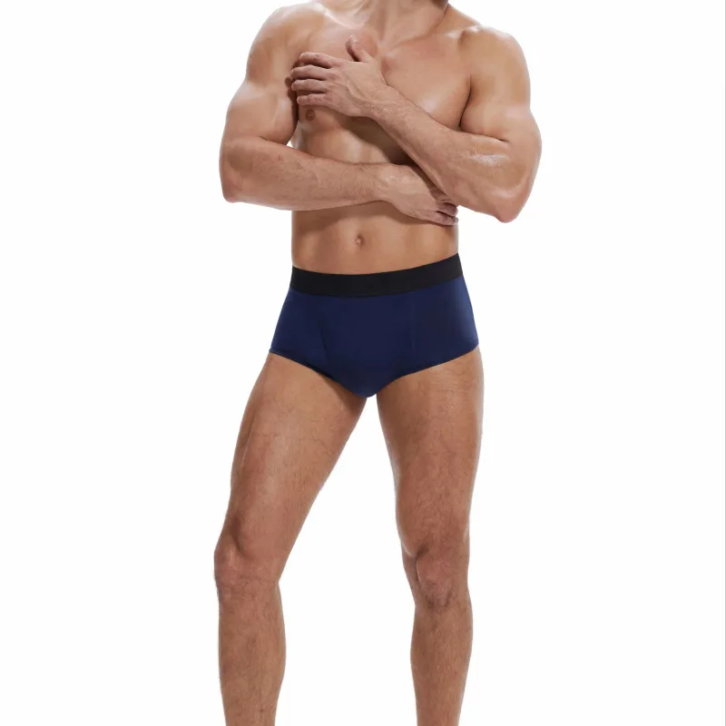 Leak-Proof Antibacterial Sanitary Cotton Men's Incontinence Briefs Absorbent Urinary Underwear Reusable Washable Berif — image 6