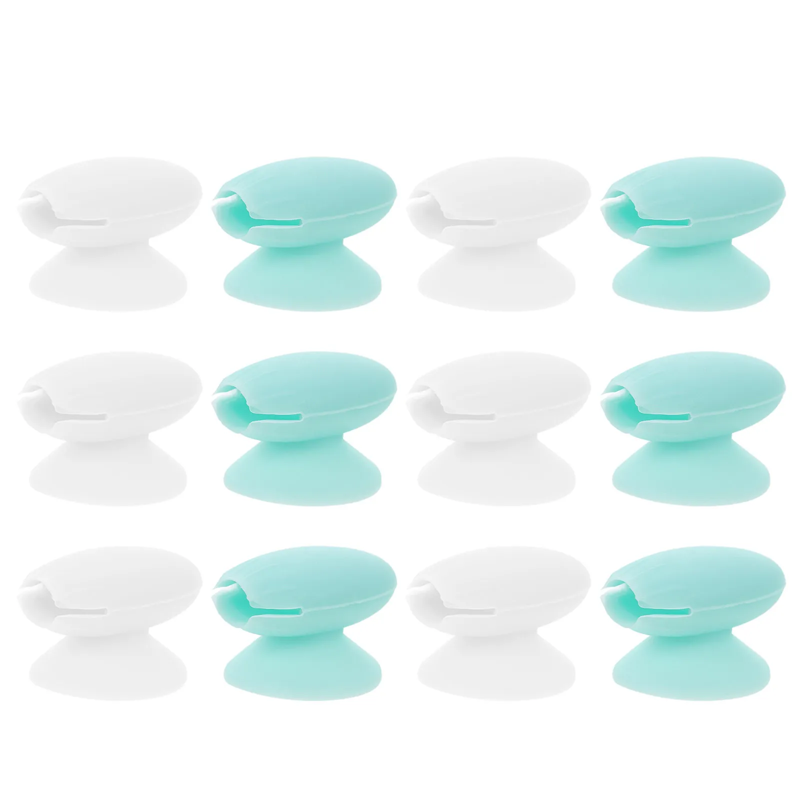 12Pcs Reusable Silicone Lip Brush Covers Anti-Fall Suction Cap for Makeup Brushes Dirt-Proof Portable Storage Brush Head — image 4