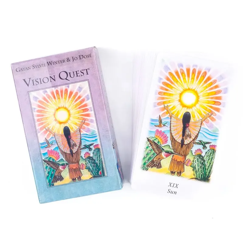 Hot Sales Vision Quest Tarot 78 karet 10,3*6cm Fate Věštění Tarotové karty Věštění karetní hry Společenská stolní hra