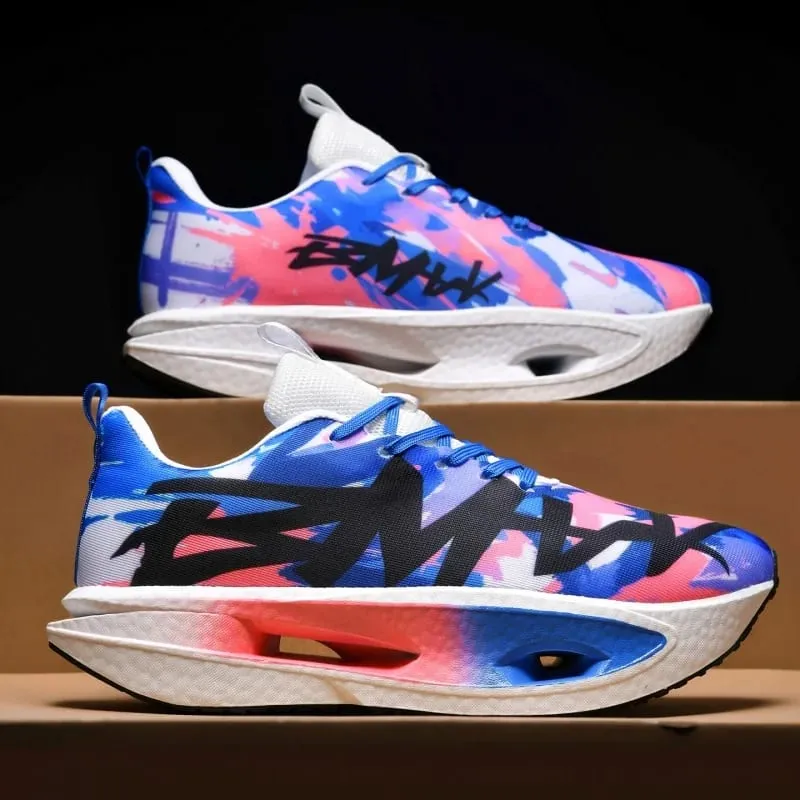 Men Running Shoes Carbon Board Marathon Speciality Sports Outdoor Air Breathable Lightweight Women Comfortable Athletic Sneakers — image 4