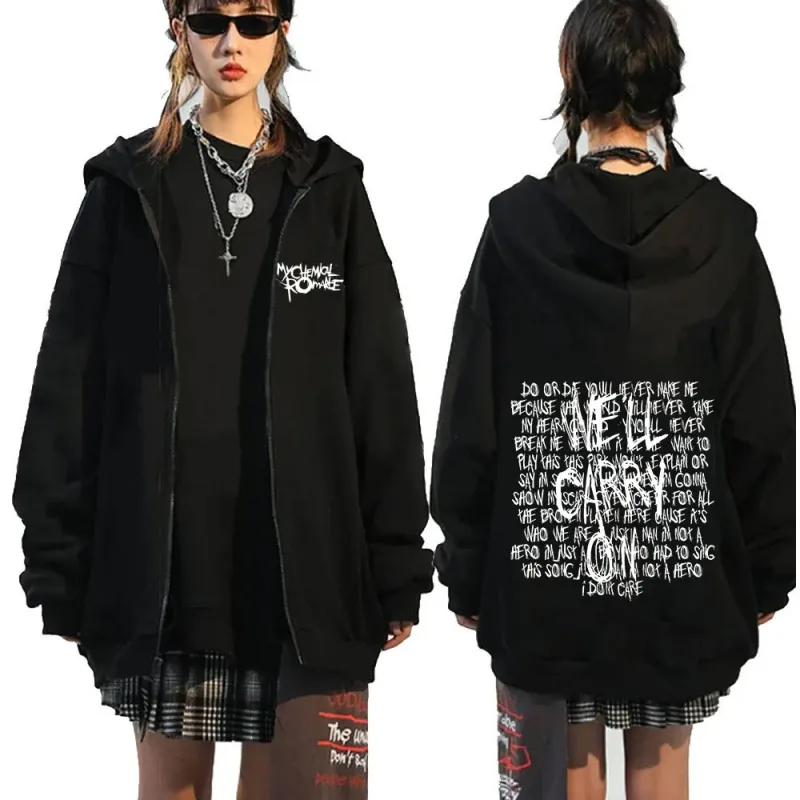 Rock Band My Chemical Romance Mcr Dead Zipper Hoodie Black Parade Punk Emo Zip Up Sweatshirt Men Fashion Vintage Hip Hop Hoodies — image 15