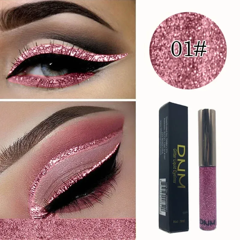 16 Colors Diamond Liquid Eyeliner Professional Silver Green Shiny Eyes Flash Long-lasting Liquid Glitter Eye Liner Beauty Makeup — image 11