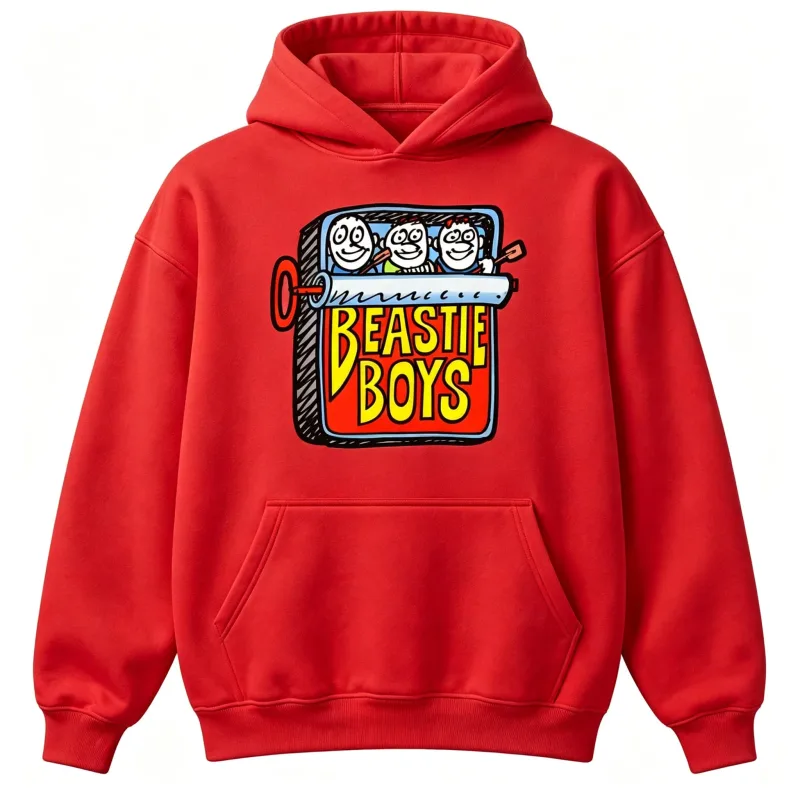Beastie Boys Hip Hop Musik Vintage Design Luvtröja herr Höst Vinter Casual Damtröja med luva Unisex bomullsrock Topp