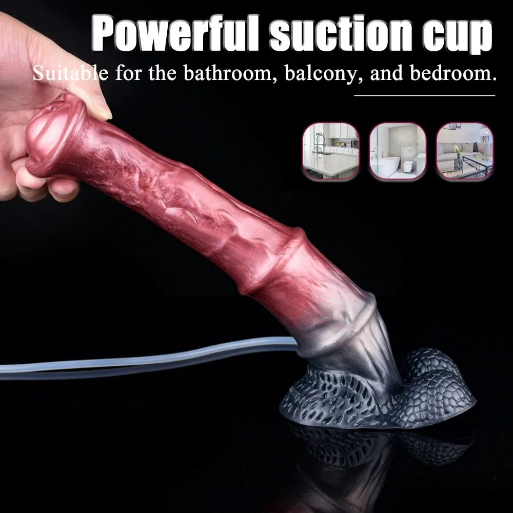 Squirting Horse Anal Dildos Monster Fake Penis G-Spot Stimulator Masturbation Butt Plug Cock Sex Toy For Women Men Flirting — image 4