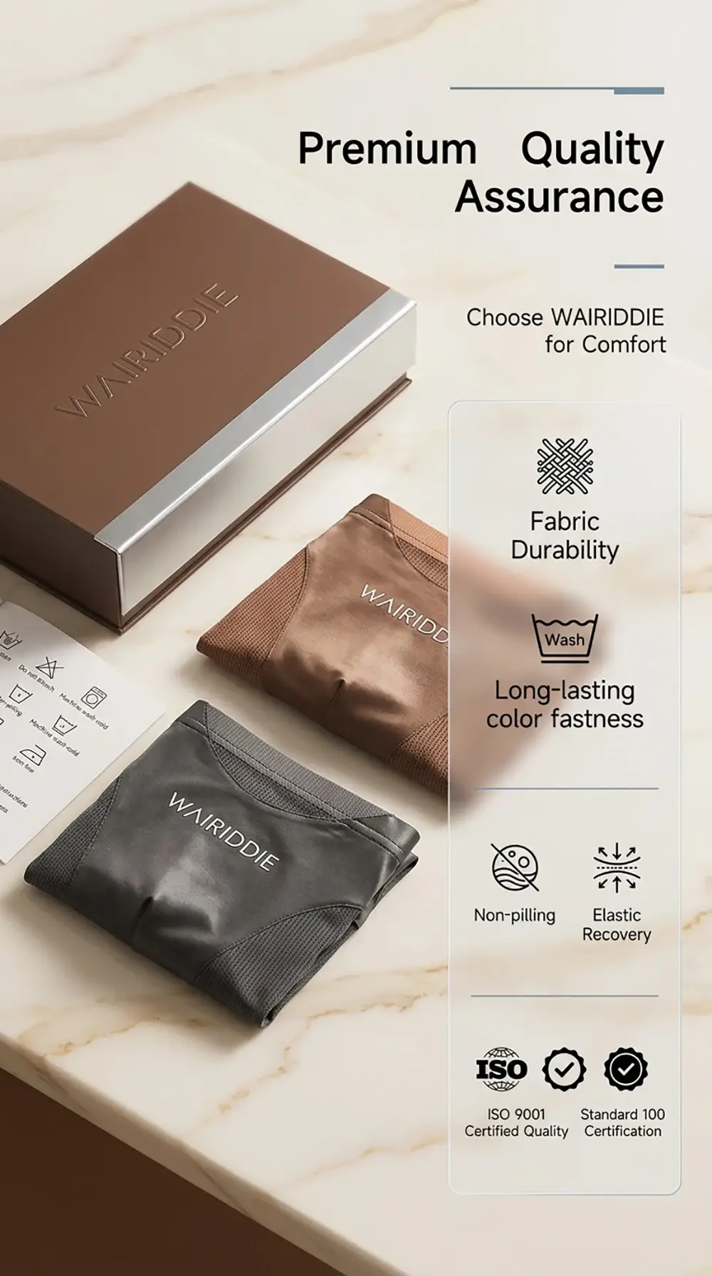 1/3PCS Luxury Satin-like Ice Silk Men Underwear Cool Breathable Double-side Mesh Men's Panties High Elastic Seamless Lingeries — image 6