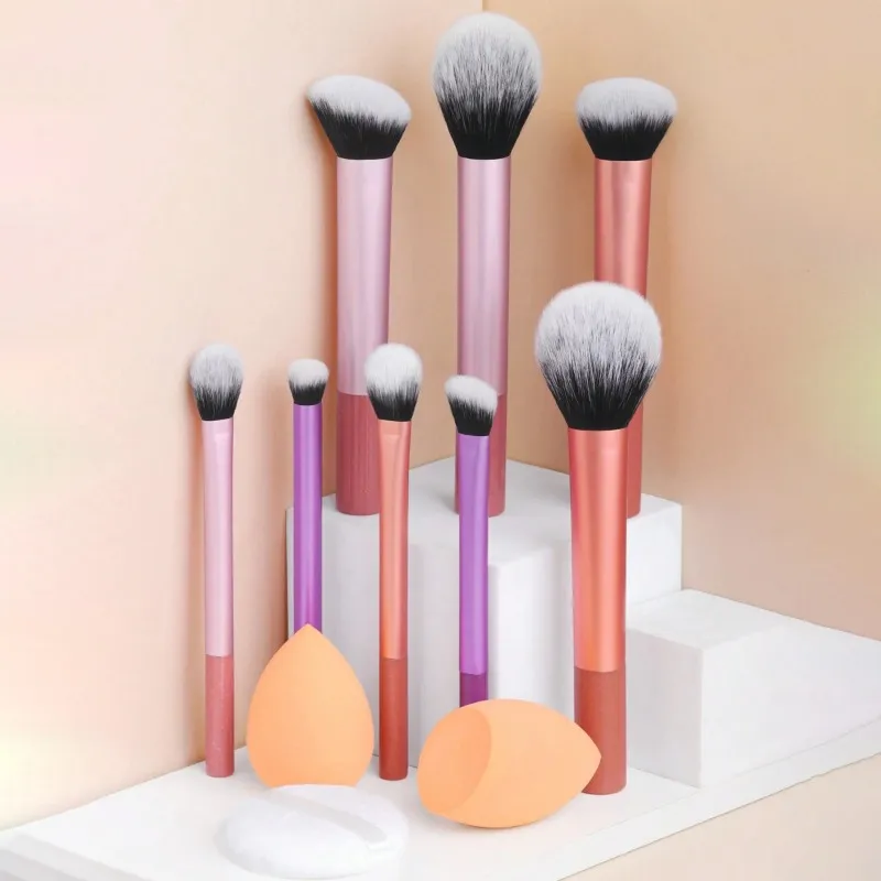 Makeup Brush Kit Soft 8pcs Synthetic Hair Make Up Brushes Foundation Blush Eyeshadow Cosmetic Makeup Tools — image 1