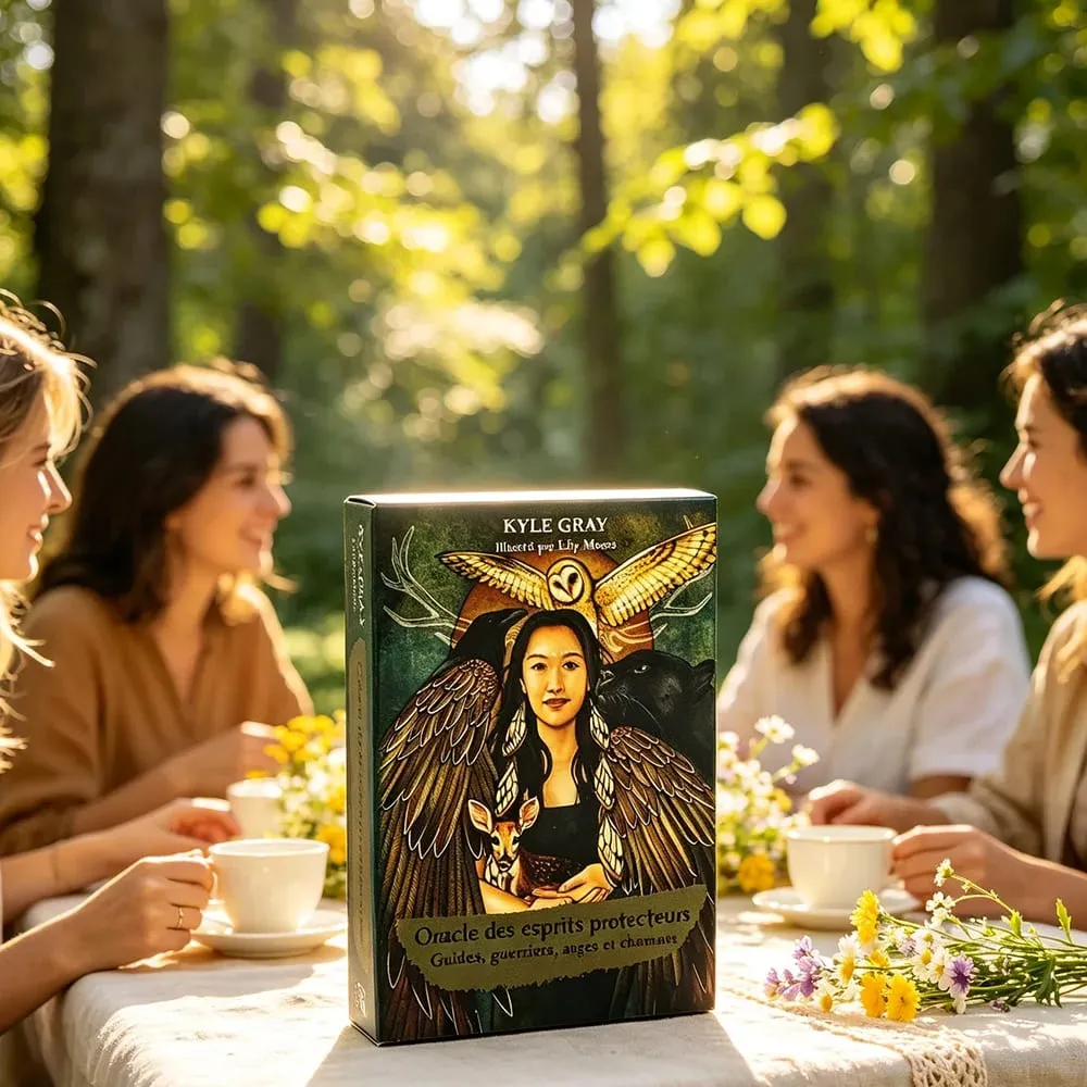 Angels and Ancestors Oracle Cards 55 Card French Version Meditation Divination Board Games for Spiritual Practice & Collection — image 4