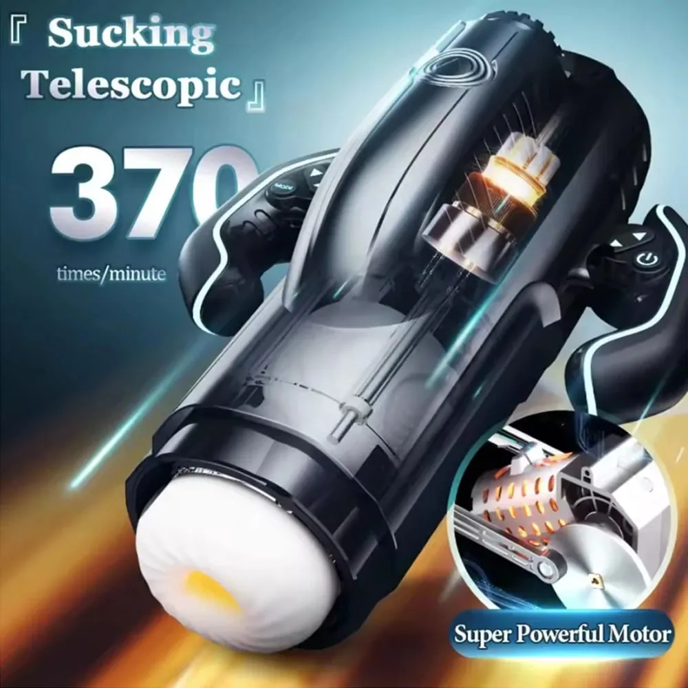 Bermuda Masturbator Makapangyarihang Vacuum Sucking Blowjob High-Speed Piston Telescopic Male Masturbation Cup Mga Sex Toys para sa Mga Lalaki — image 4