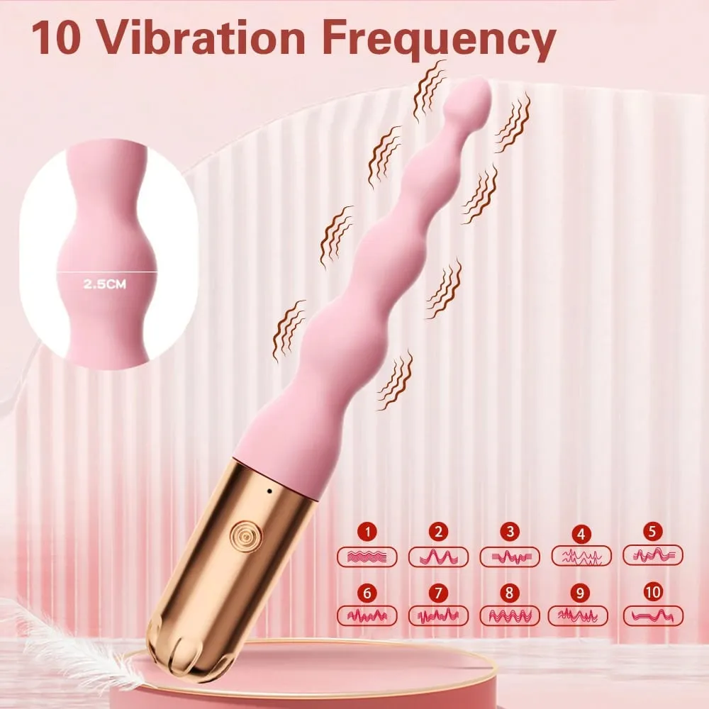 Anal Bead Vibrator Sex Toys For Women Vagina Clitoris Stimulator Vibrating Butt Plugs Male Prostate Massager Anus Sex Toy Couple — image 2