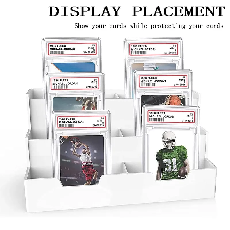35/55/75/100PT Trading Cards Slab Label Grade Baseball Star Card Sleeves Protector Acrylic Hard Plastic Game Grade PTCG Gift Toy — image 6