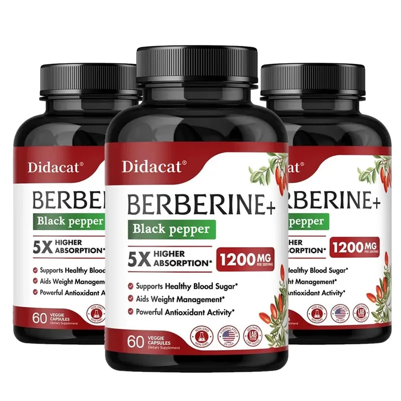 1200 MG Premium Berberine Supplement Kapsler understøtter immunsystemet Kardiovaskulært hjerte og mave-tarm velvære — image 11