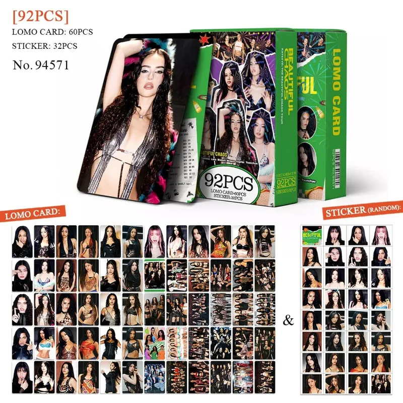 92pcs KATSEYE New Album PINKY UP Photo Card Photocards Stickers Kpop Merch Lomo Cards Set Fans Collection Cards Gifts — image 10
