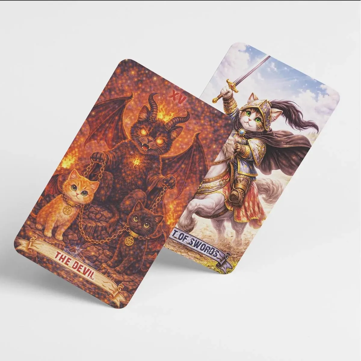 Magic Cat Tarot 78 Cards 13x8 Cm Ideal for Beginners Paper Manual Emotion Expression Subtle Magic Details Card Games — image 2