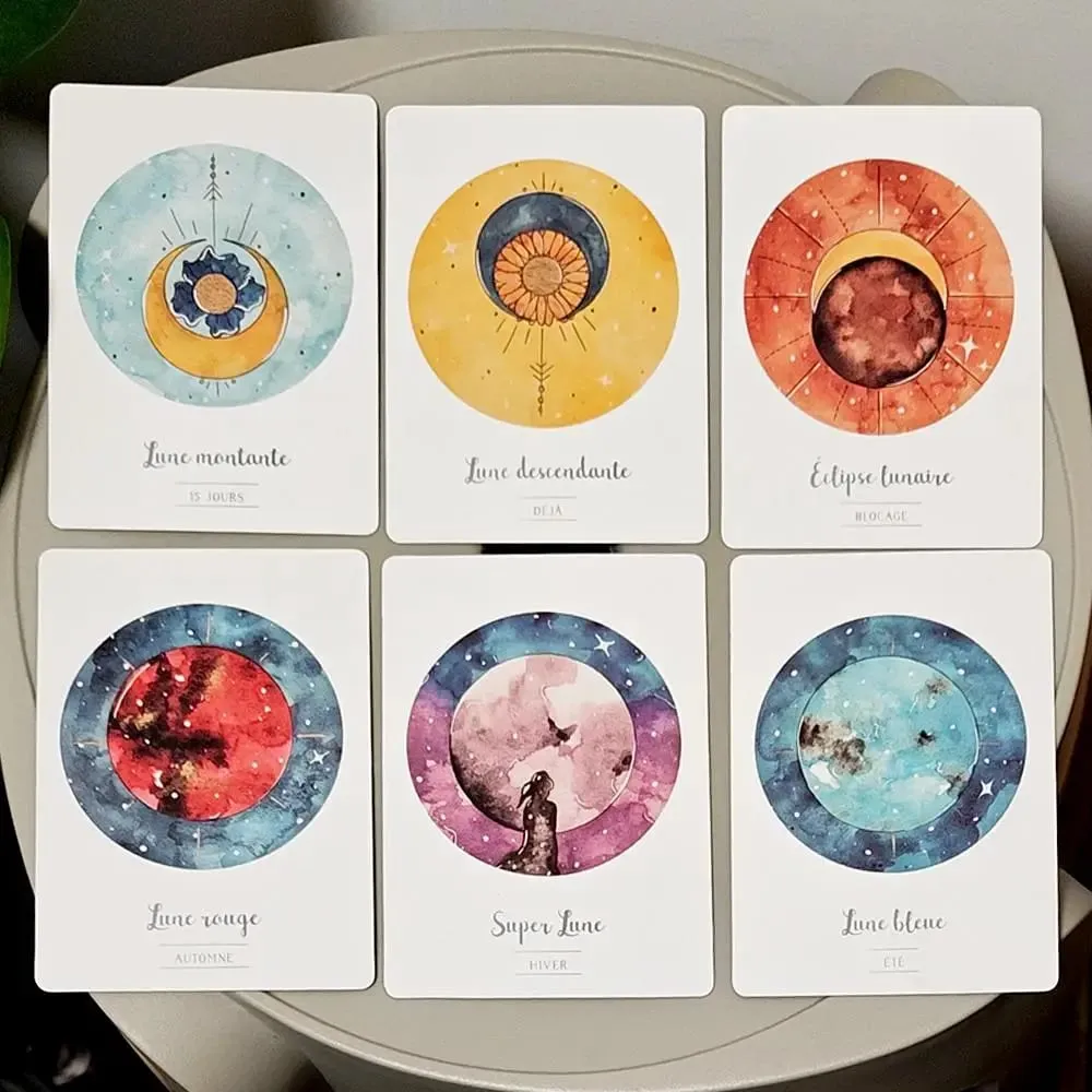 La Puissance De La Lune Oracle 42 Moon Power Cards 10.5*7.5cm in French Language for Spiritual & Emotional Guidance — image 8