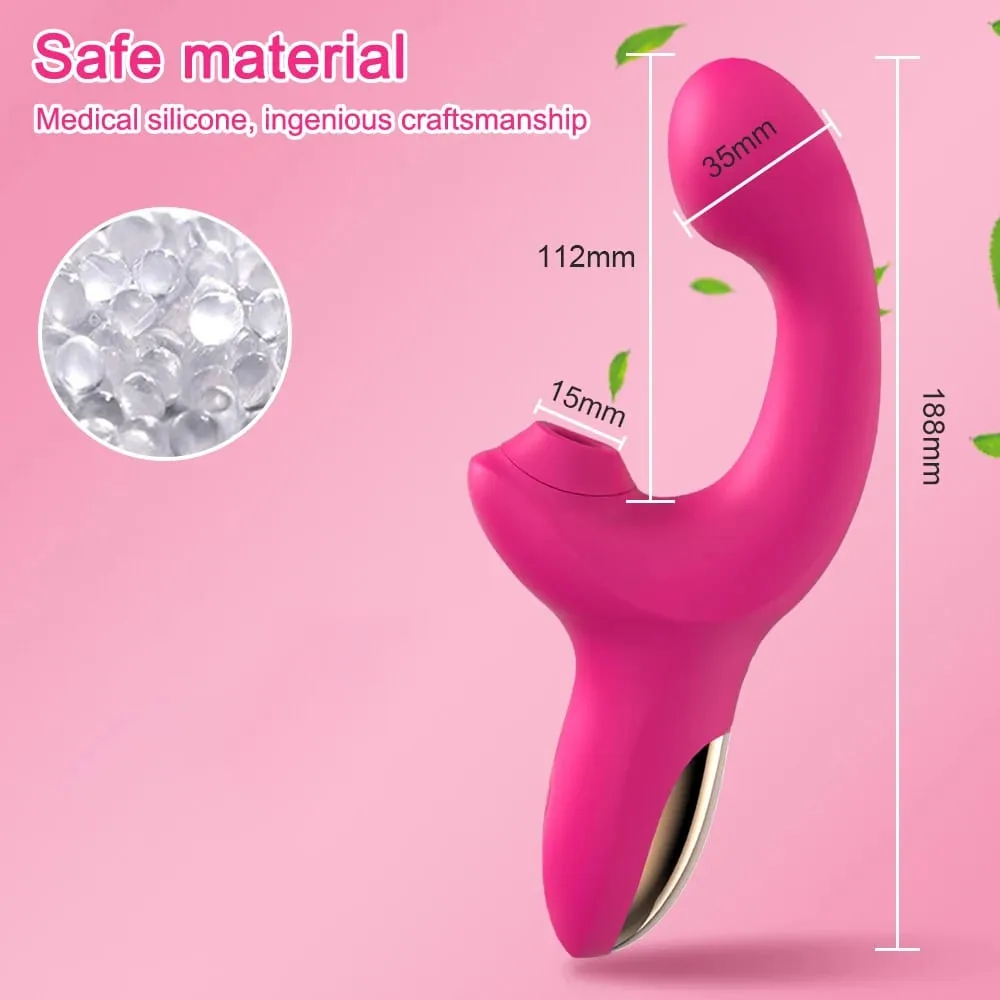 Sucking Vibrator Sex Toys for Women Vibrating Finger Massager with Suction Vibration Clitoral G Spot Stimulation Adult Products — image 5