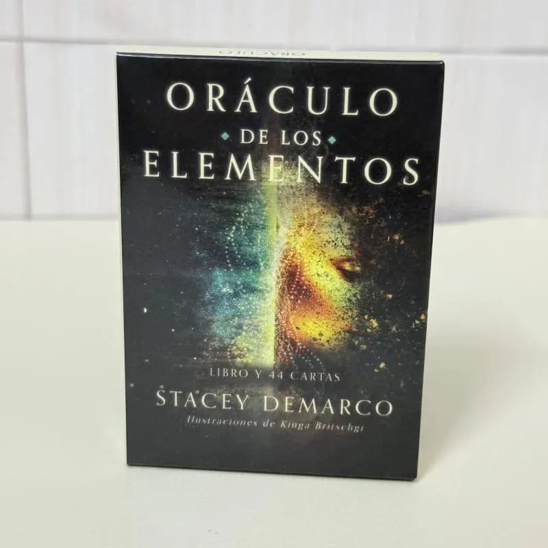ORÁCULO DE LOS ELEMENTOS Oracle Cards 44PCs Spanish Version Fate Divination Board Game Card Games