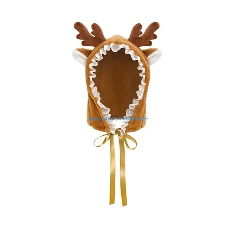 400A 4Pcs Anime Lingerie Set Deer Cosplay Lingerie Costume Cap Wrist Cuffs Bra Top